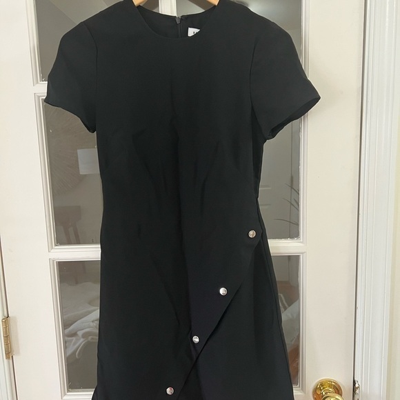 Rebecca Minkoff Black Barbara Button Dress - NWT - Size 00 - Picture 2 of 10